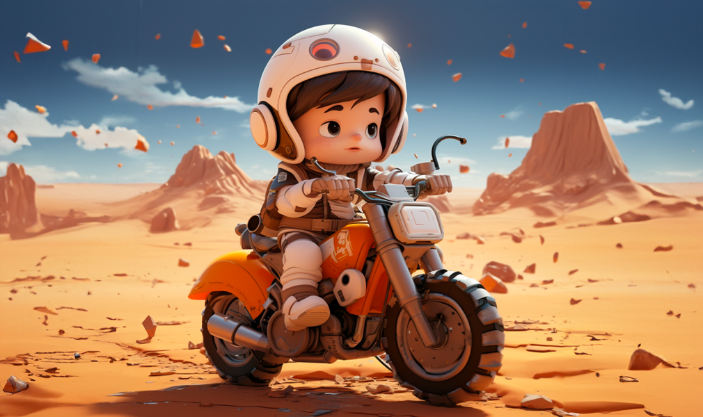 Motorcycle on Mars